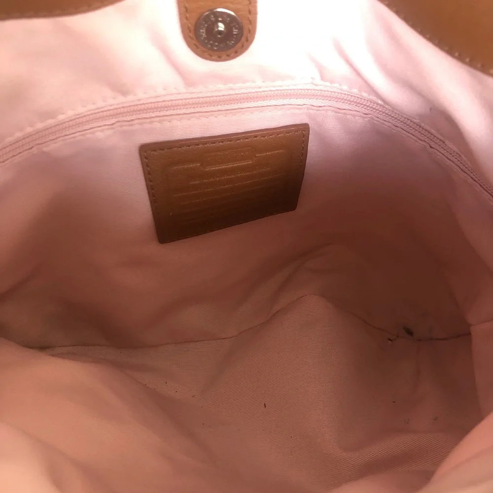 Coach F19453 White Leather Hobo Bag